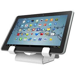 Compulocks Universal Tablet Holder - Keyed Coiled Cable Lock - White on Productcaster.