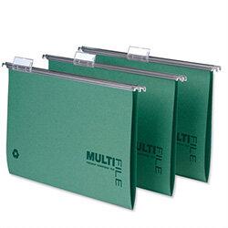 Rexel Multifile Suspension File A4 Green Ref 78617 [Pack 50] on Productcaster.