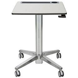 Ergotron LearnFit Sit-Stand Desk - Table - mobile - school - rectangular - white silver on Productcaster.