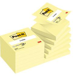 Pack 12 Post-it Z Notes 76x 76mm Canary Yellow on Productcaster.