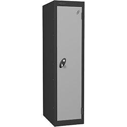 Probe Disability Locker Cam Lock ACTIVECOAT W380xD460xH1300mm Black Body Silver Door on Productcaster.