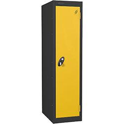 Probe Disability Locker Cam Lock ACTIVECOAT W380xD460xH1300mm Black Body Yellow Door on Productcaster.