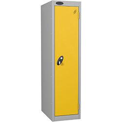 Probe Disability Locker Cam Lock ACTIVECOAT W380xD460xH1300mm Silver Body Yellow Door on Productcaster.