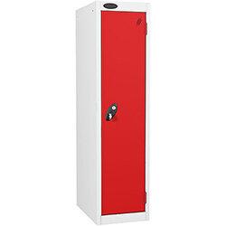 Probe Disability Locker Cam Lock ACTIVECOAT W380xD460xH1300mm White Body Red Door on Productcaster.