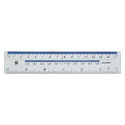 5 Star Ruler Plastic 15cm Clear on Productcaster.