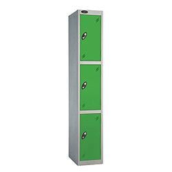 Probe 3 Door Locker Cam Lock ACTIVECOAT W305xD380xH1780mm Silver Body Green Door on Productcaster.