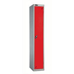 Probe 1 Door Locker Cam Lock ACTIVECOAT W380xD460xH1780mm Silver Body Red Door on Productcaster.