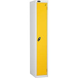 Probe 1 Door Locker Cam Lock ACTIVECOAT W380xD460xH1780mm White Body Yellow Door on Productcaster.