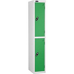 Probe 2 Door Locker Cam Lock ACTIVECOAT W460xD460xH1780mm White Body Green Door , HuntOffice.ie on Productcaster.