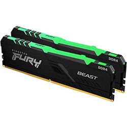 Kingston Technology FURY Beast RGB memory module 32 GB 2 x 16 GB DDR4 2666 MHz , HuntOffice.ie on Productcaster.