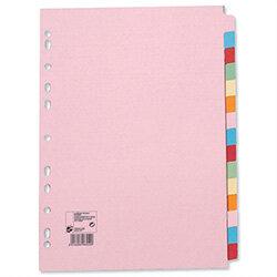 15 Part Assorted Subject Dividers A4 Pack 10 5 Star on Productcaster.