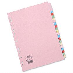 20 Part Assorted Subject Dividers A4 Pack 10 5 Star on Productcaster.