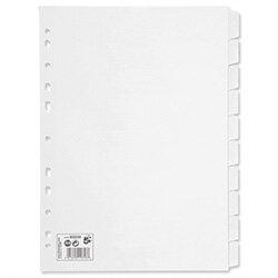 10 Part Subject Dividers White A4 Pack 10 5 Star on Productcaster.