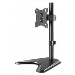 Manhattan TV & Monitor Mount, Desk, Tilt/Swivel/Rotation, 1 screen, Screen Sizes: 10-27", Black, Stand Assembly, VESA 75x75 to 100x100mm, Max 7kg,  on Productcaster.