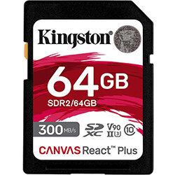 Kingston Technology Canvas React Plus 64 GB SD UHS-II Class 10 on Productcaster.