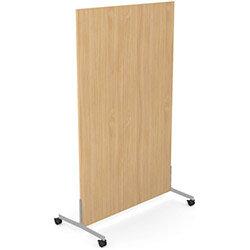 Ashford Floor Standing Mobile Screen 1600mm High 1000mm Wide Beech on Productcaster.