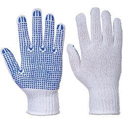 Portwest A111 Classic Polka Dot Glove White & Blue Large , HuntOffice.ie on Productcaster.