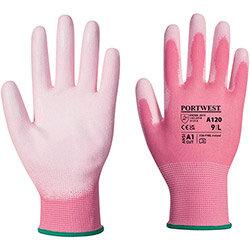 Portwest A120 PU Palm Glove Pink Small on Productcaster.