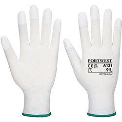 Portwest A121 PU Fingertip Glove White XL on Productcaster.