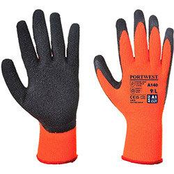 Portwest A140 Thermal Grip Glove Orange & Black XL , HuntOffice.ie on Productcaster.