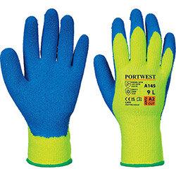 Portwest A145 Cold Grip Glove Yellow & Blue Medium , HuntOffice.ie on Productcaster.