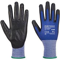 Portwest A360 Senti-Flex Glove Blue & Black Large , HuntOffice.ie on Productcaster.