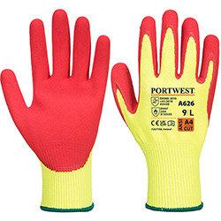 Portwest A626 Vis-Tex HR Cut Nitrile Glove Yellow & Red 3XL , HuntOffice.ie on Productcaster.