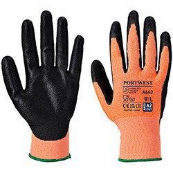 Portwest A643 Amber Cut Glove - Nitrile Foam Amber Medium , HuntOffice.ie on Productcaster.