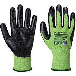 Portwest A645 Green Cut Glove - Nitrile Foam Green & Black Small , HuntOffice.ie on Productcaster.