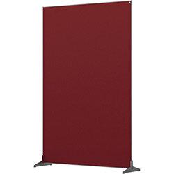 Nobo Impression Pro Free Standing Room Divider Screen Felt Surface 1200x1800mm Red on Productcaster.