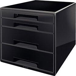 Leitz CUBE 4 Drawer Cabinet Black , HuntOffice.ie on Productcaster.