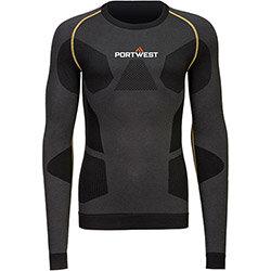 Portwest B173 Dynamic Air Baselayer Top Charcoal Medium , HuntOffice.ie on Productcaster.