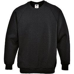 Portwest B300 Roma Sweatshirt Black XL , HuntOffice.ie on Productcaster.