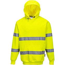 Portwest B304 Hi-Vis Hooded Sweatshirt Yellow Large , HuntOffice.ie on Productcaster.