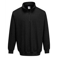 Portwest B309 Zip Neck Sweatshirt Black XL on Productcaster.