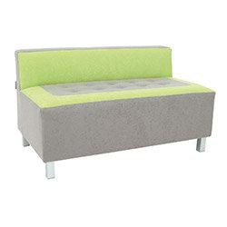 Comfortable And Solid Grey And Green Coloured Sofa Metal Legs , HuntOffice.ie on Productcaster.