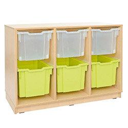 Tray Storage Medium Cabinet For Plastic Containers 6 Jumbo Trays On Castors H87cm on Productcaster.