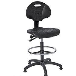 Medium Back Swivel Draughtsman Chair With Adjustable Foot Ring on Productcaster.