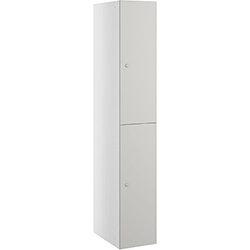 Probe Buzzbox Laminate Locker With Cam Lock 1 Door With White Body Grey Door H1780xW305xD478mm , HuntOffice.ie on Productcaster.