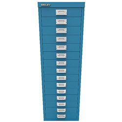 Bisley 39 15 Non-Lock Multidrawer Azure Blue BY78741 on Productcaster.