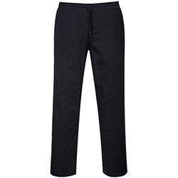 Portwest C070 Drawstring Chef Trousers Black Medium (Short Fit) , HuntOffice.ie on Productcaster.