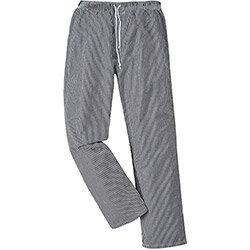 Portwest C079 Bromley Chef Trousers Black Checkered Large (Regular Fit) , HuntOffice.ie on Productcaster.