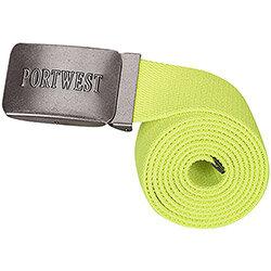 Portwest C105 Stretch Webbing Belt Yellow , HuntOffice.ie on Productcaster.