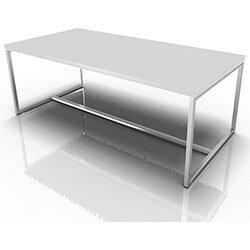 Rectangular Reception Coffee Table White on Productcaster.