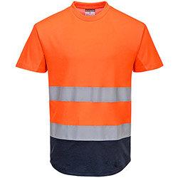 Portwest C395 Hi-Vis 2-Tone Mesh T-Shirt Orange & Navy XL , HuntOffice.ie on Productcaster.