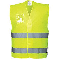 Portwest C475 Hi-Vis 2-Band Vest ID Yellow XX3X on Productcaster.