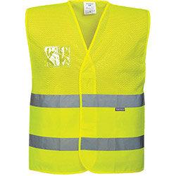 Portwest C494 Hi-Vis Mesh Vest Yellow LXL , HuntOffice.ie on Productcaster.