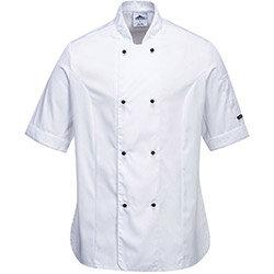 Portwest C737 Rachel Women's Short Sleeve Chefs Jacket White XL on Productcaster.