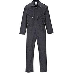 Portwest C813 Zip Boilersuit Black Small (Regular Fit) on Productcaster.