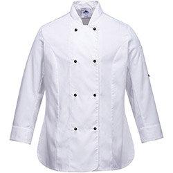 Portwest C837 Rachel Long Sleeve Women's Chefs Jacket White Small , HuntOffice.ie on Productcaster.